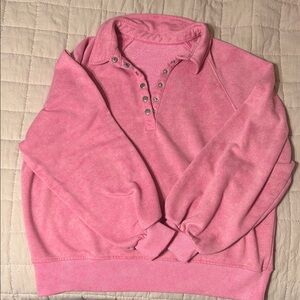 SHEIN Pink Cowl Neck Sweater